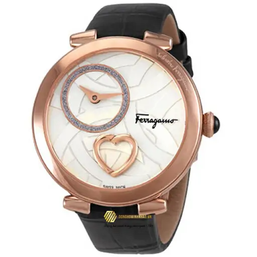Đồng hồ Salvatore Ferragamo dây da nữ QuartZ Case Rose Gold